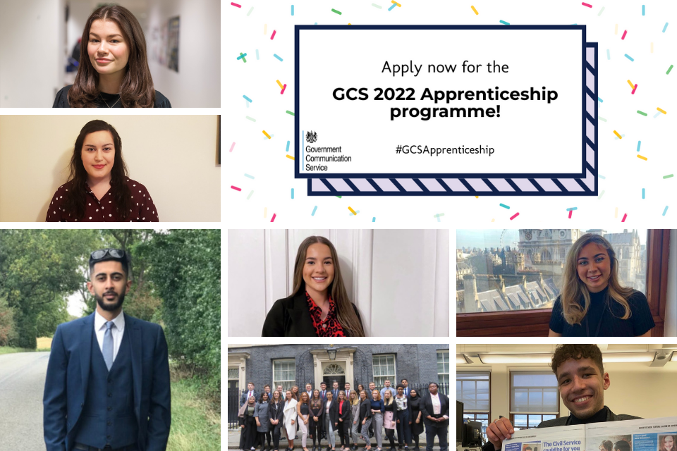 Advert for the GCS 2022 Apprenticeship programme 